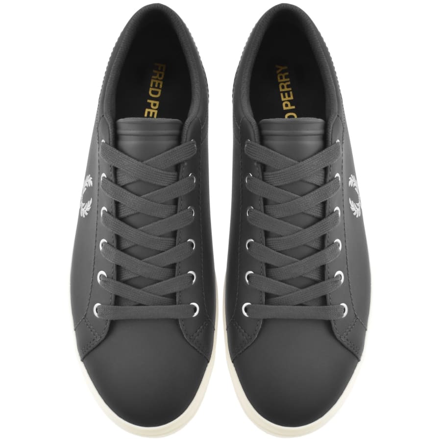 ★FRED PERRY★ Baseline Leather 200 SFPU2517311200 SFPU25173 Mens Fred Perry Baseline Sneakers In Black | Soletrader
